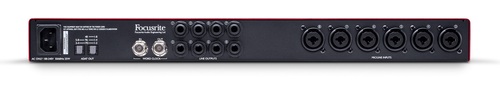 focusrite scarlett octopre back