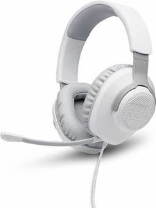 אוזניות GAMING JBL QUANTUM GAMING 100 שחור/לבן