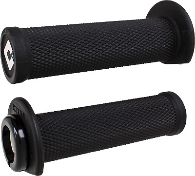 גריפים לטרקטורון עם נעילה שחור / כסוף - ODI RUFFIAN 2.1 ATV LOCK-ON GRIPS