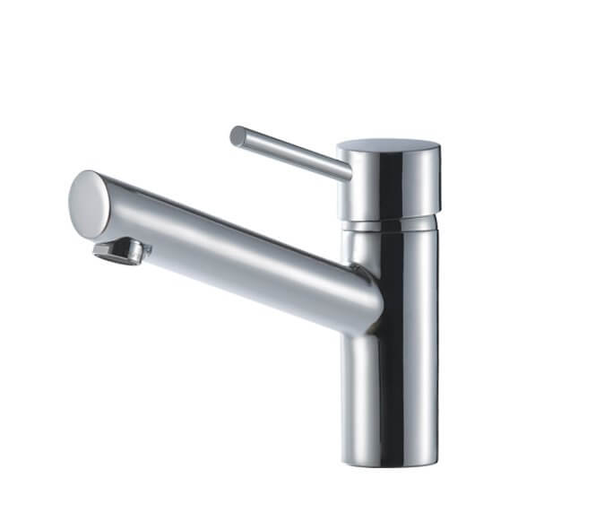 ברז פרח בינוני פיה בינונית קבוע לכיור רחצה | כרום | 305243 CH | סדרת מצדה MASADA | חמת HAMAT