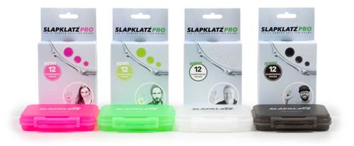 12 מדבקות ג'ל (ורוד) Anika Nilles לעמעום התופים SlapKlatz Pro Pink