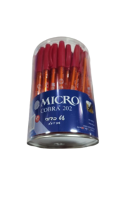 עט מיקרו 202 קוברה אדום (50 יח')