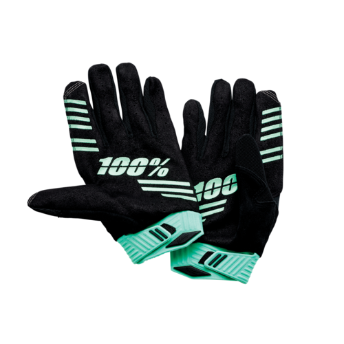 כפפות רכיבה 100% שחור / צהוב - R-CORE GLOVES