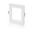 פאנל לד שקוע לבן אינטגרלי 6W 100X100 אור חם NISKO