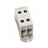 מהדק כפול לפס דין KL 2x50 אפור KATKO