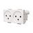 שקע כוח ישראלי כפול לבן 4M ניסקו סוויץ' NISKO SWITCH