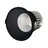 שקוע תקרה שחור RUBY 7W 75mm 38° IP44 אור חם NISKO