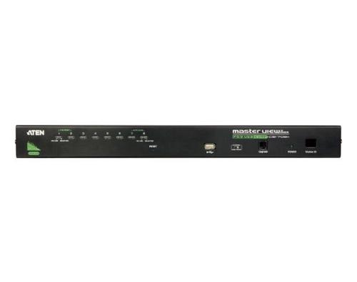 ממתג KVM-P CS1708A משתמש אחד ל 8 מחשבים תומך PS2/USB כולל העברת מידע ב USB