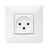 מארז BE לבן שקע כח לקופסה עגולה NISKO SWITCH