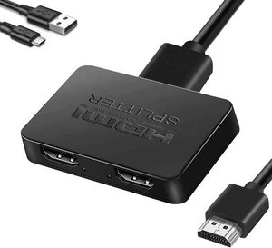 מפצל HDMI לשני מסכים תומך 4K