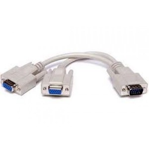 VGA to 2 VGA 20cm cable מפצל