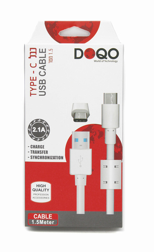  כבל TYPE-C איכותי 1.5 מ' DOQO