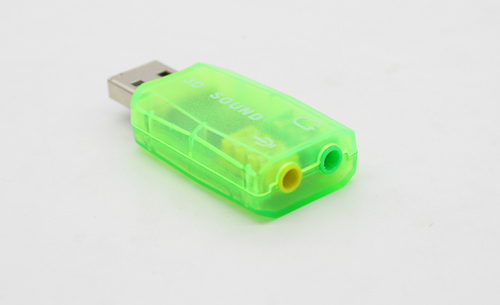  מתאם USB לכרטיס קול 2 יציאות