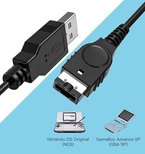 כבל USB להטענת גיימבוי נינטנדו DS/GBA