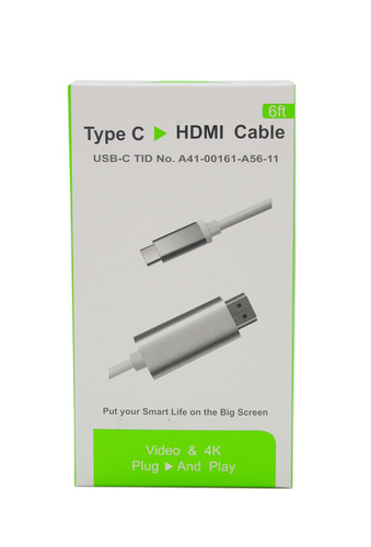 כבל TYPE-C זכר HDMI זכר 1.8מ