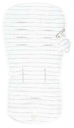 ריפודית 100% כותנה מעוצבת לעגלה או סלקל מקולקציית Sketch & Grid - לבן משבצות