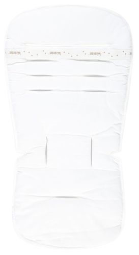 ריפודית 100% כותנה מעוצבת לעגלה או סלקל מקולקציית Sketch & Grid - לבן משבצות