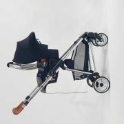 עגלה משולבת + סלקל דגם VENICE מבית iCON צבע שחור