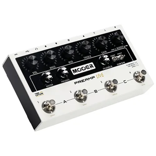 פדאל מגבר פראמפ לגיטרה דיגיטלי MOOER PreAMP Live