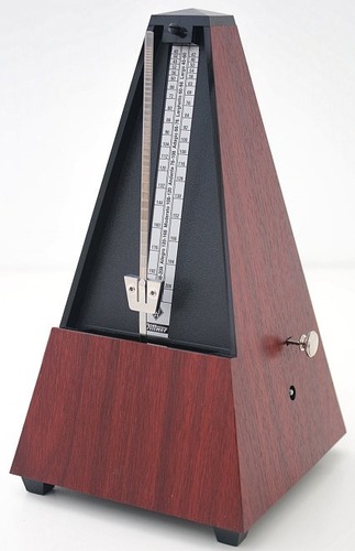 מטרונום מכני עם פעמון WITTNER 812K Metronome Maelzel Mahogany grain