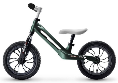 Racer אופני איזון קלילים במיוחד עם שלדת מגנזיום, מושב וידית מתכווננים - ירוק לבן 