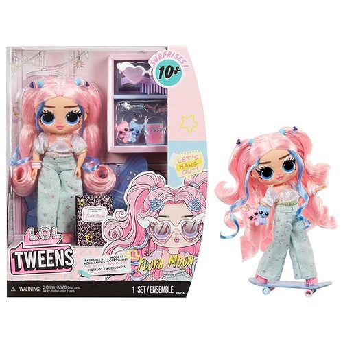 בובת אופנה LOL Tweens - פלורה מון עם 10+ הפתעות