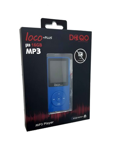 נגן MP3 לוקו פלוס כחול ללא רדיו