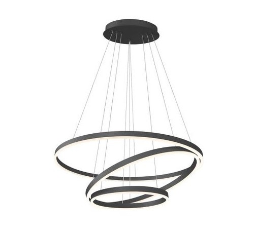 סולאריס תלוי שחור משודרג LED CCT