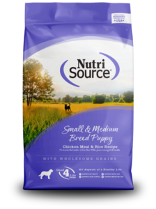 NutriSource נוטריסורס גורים גזע קטן/בינוני עוף ואורז 1.8 ק"ג