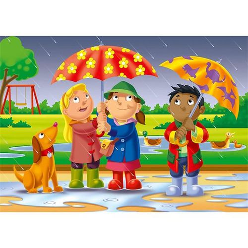 הפאזל הראשון שלי: 4 פאזלים לפעוטות 6 עד 12 חלקים - עונות השנה