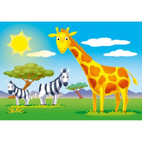 הפאזל הראשון שלי: 4 פאזלים לפעוטות 6 עד 12 חלקים - בעלי חיים ואיזורי מחייתם