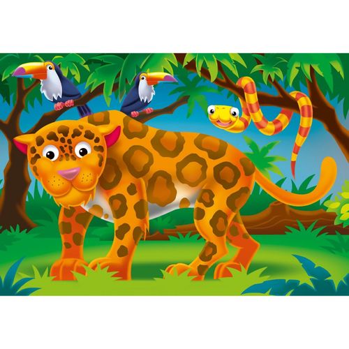 הפאזל הראשון שלי: 4 פאזלים לפעוטות 6 עד 12 חלקים - בעלי חיים ואיזורי מחייתם
