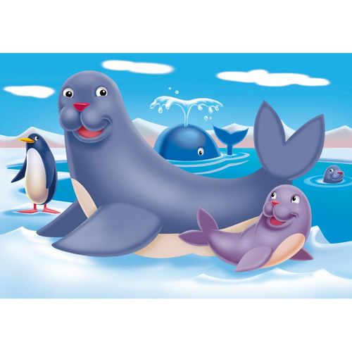 הפאזל הראשון שלי: 4 פאזלים לפעוטות 6 עד 12 חלקים - בעלי חיים ואיזורי מחייתם