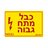 מדבקה כבל מתח גבוה NISKO