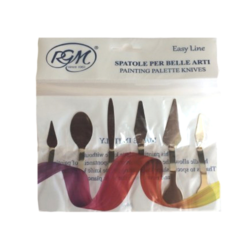 סט 6 שפכטלים לציור מבית RGM (איטליה)