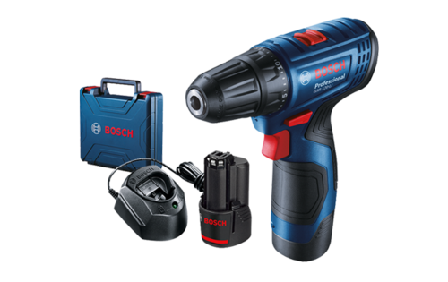 מברגה 12V דגם GSR 120 כולל מטען ו-2 סוללות 2AH מבית BOSCH בוש
