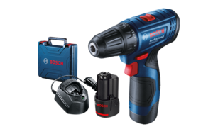 מברגה 12V דגם GSR 120 כולל מטען ו-2 סוללות 2AH מבית BOSCH בוש