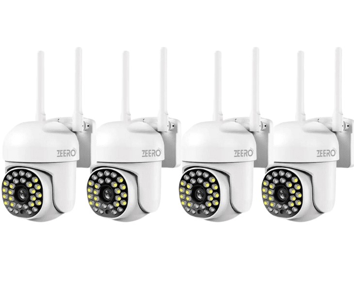 מארז ארבע מצלמת אבטחה Zeero WiFi