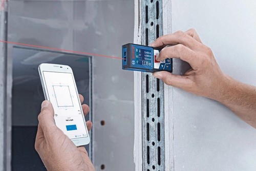 מד טווח לייזר 50 מטר BOSCH GLM 50 C BLUETOOTH