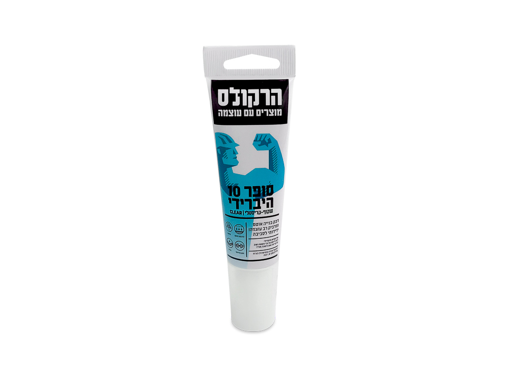 סיליקון סופר 10 היברידי - שקוף - 270 מ"ל