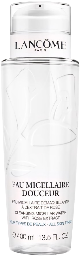Lancome Eau Micellaire Douceur 400ML לנקום תרחיץ לניקוי הפנים, העיניים והשפתיים