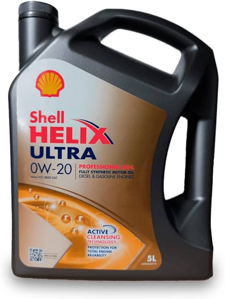 שמן Shell Helix Ultra 0W20 Volvo VCC 5L - - שמני מנוע 0W20