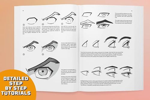 חוברת הדרכה לציור מנגה ואנימה SCHOOL OF MANGA - HOW TO DRAW MANGA& ANIME FACES 