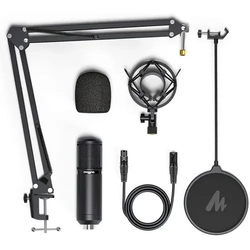 XLR מיקרופון לפודקאסט והקלטות בחיבור Maono AU-PM320s