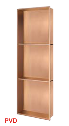 נישה נירוסטה מלבנית שלושה חלקים