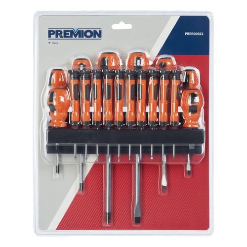 סט מברגים 18 יח' מצוידים בידית נגד החלקה  PRER00022