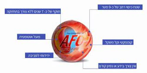 כדור כיבוי אש אוטומטי  1.3 ק