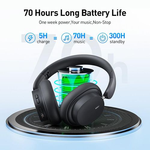 אוזניות Baseus D05 Bluetooth - צבע אפור