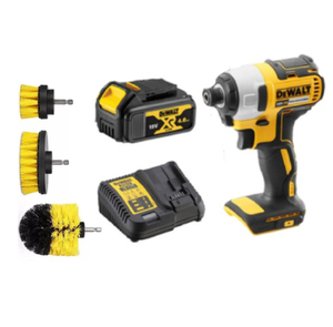 סט מברגת אימפקט DEWALT DCF787M1 + סוללה ומטען + סט מברשות סמיט