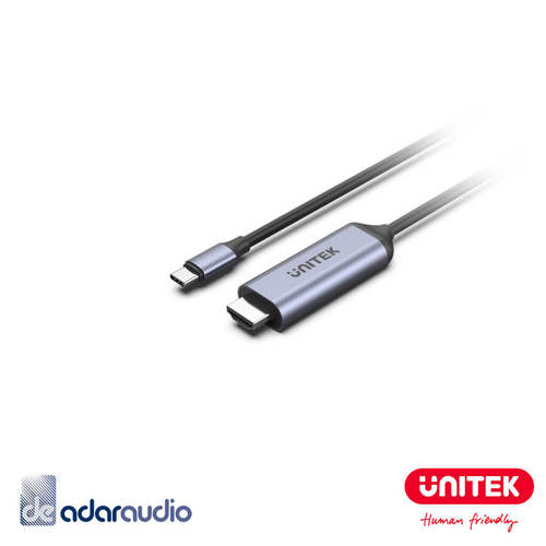 כבל USB C זכר ל-HDMI זכר באורך 1.8 מטר Unitek V1423A 